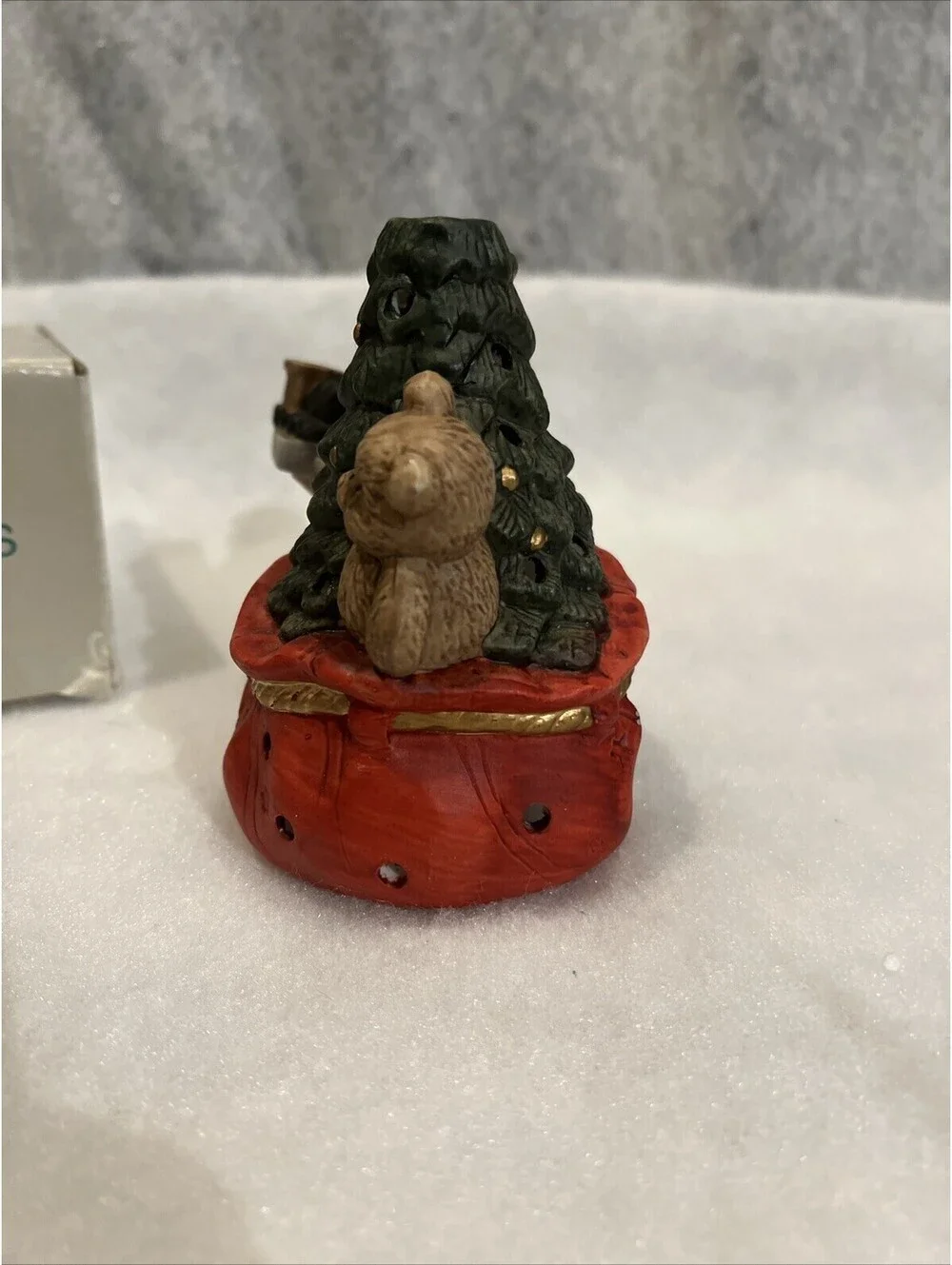 PartyLite #PO554 Santa With Toys Tealight Candle Holder - Picture 3 of 6